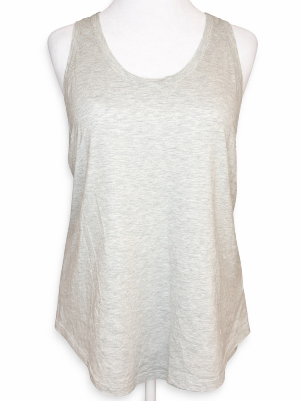 Lululemon Heathered Cream Racerback Tank Size 14 Athletic Top Athleisure Yoga
